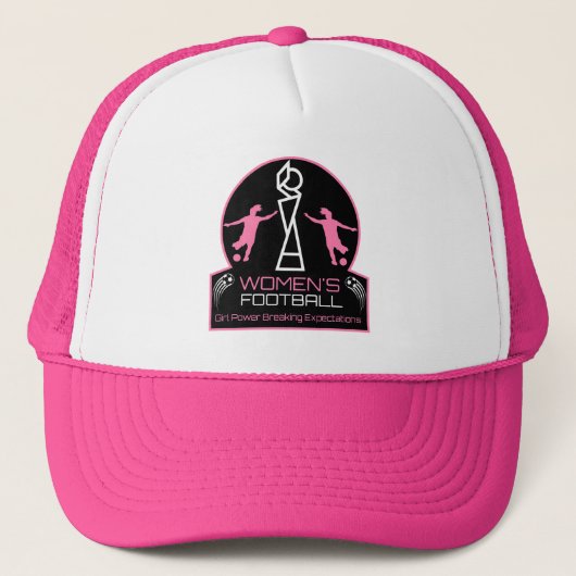 Feminisme in de sport van vrouwen trucker pet (Voorkant)