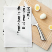 Feminisme is een radicale notie theedoek (Quarter Fold)