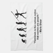 Feminisme is een radicale notie theedoek (Verticaal)