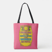 Feminisme is het radicale idee dat vrouwen aanhale tote bag (Achterkant)
