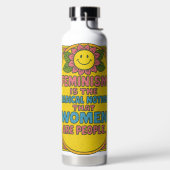 Feminisme is het radicale idee dat vrouwen aanhale waterfles (Links)