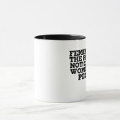 Feminisme is het radicale idee dat vrouwen mensen mok (Midden)