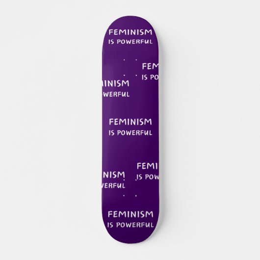Feminisme is krachtig - skateboard (Voorkant)