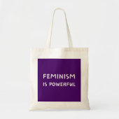 Feminisme is machtig - canvas tas (Voorkant)