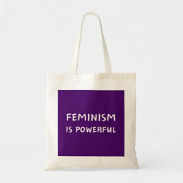 Feminisme is machtig - canvas tas