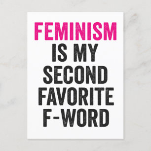 Feminisme is mijn tweede favoriete F-woord Funny C Briefkaart