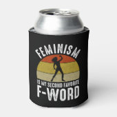Feminisme is mijn tweede favoriete F-Word Blikjeskoeler (Blikje Voorkant)