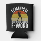 Feminisme is mijn tweede favoriete F-Word Blikjeskoeler (Achterkant)