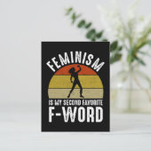Feminisme is mijn tweede favoriete F-Word Briefkaart (Staand voorkant)