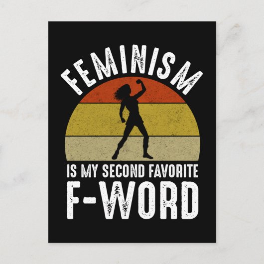 Feminisme is mijn tweede favoriete F-Word Briefkaart (Voorkant)