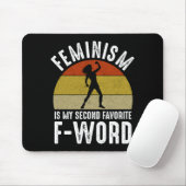 Feminisme is mijn tweede favoriete F-Word Muismat (Met muis)