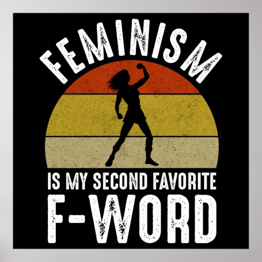 Feminisme is mijn tweede favoriete F-Word Poster (Voorkant)