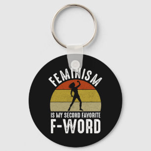 Feminisme is mijn tweede favoriete F-Word Sleutelhanger