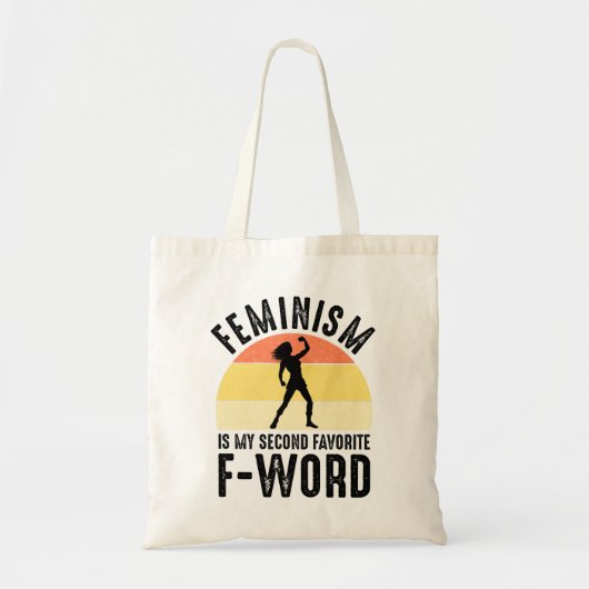 Feminisme is mijn tweede favoriete F-Word Tote Bag (Voorkant)
