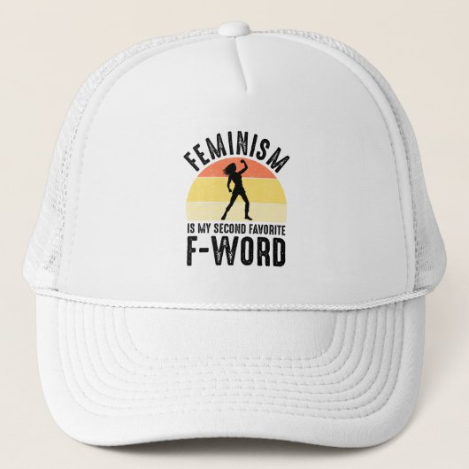 Feminisme is mijn tweede favoriete F-Word Trucker Pet (Voorkant)