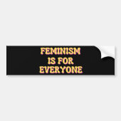 feminisme is voor iedereen bumpersticker (Voorkant)