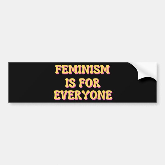 feminisme is voor iedereen bumpersticker (Voorkant)