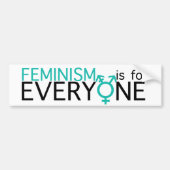 Feminisme is voor iedereen! bumpersticker (Voorkant)