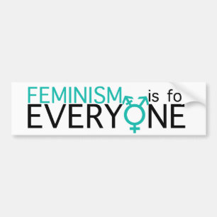 Feminisme is voor iedereen! bumpersticker