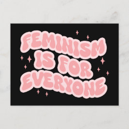 feminisme is voor iedereen een feministisch idee briefkaart