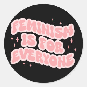 feminisme is voor iedereen een feministisch idee ronde sticker