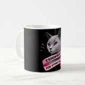 Feminisme is voor iedereen pro feminisme pro katte koffiemok (Voorkant links)