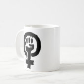 Feminisme Logo Symbool Mok (Voorkant links)
