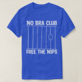Feminisme No Bra Club Free the Nips1300 T-shirt (Design voorkant)