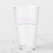 Feminisme Pint Glass - Pour One voor vooruitgang Glas (Achterkant)