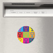 Feminisme Pop Art Magneet (Insitu (Vaatwasser))