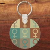 Feminisme Pop Art Sleutelhanger (Voorkant)
