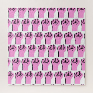Feminisme Power: symbolisch patroon Legpuzzel