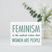 Feminisme: Radicale opvatting dat vrouwen mensen z Briefkaart (Staand voorkant)