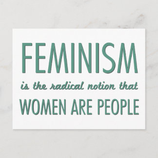 Feminisme: Radicale opvatting dat vrouwen mensen z Briefkaart