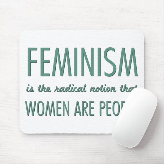 Feminisme: Radicale opvatting dat vrouwen mensen z Muismat (Met muis)