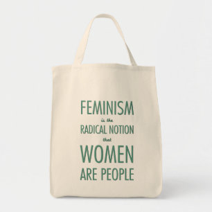 Feminisme: Radicale opvatting dat vrouwen mensen z Tote Bag