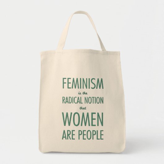 Feminisme: Radicale opvatting dat vrouwen mensen z Tote Bag (Voorkant)