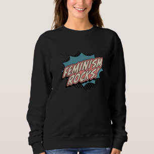 Feminisme Rocks Vrouwenrechten Mars Retro Trui