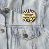 feminisme ronde button 5,7 cm (In situ)