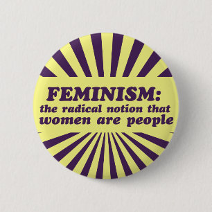 feminisme ronde button 5,7 cm