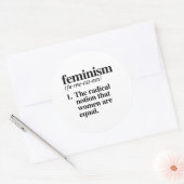 feminisme ronde sticker (Envelop)