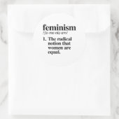 feminisme ronde sticker (Tas)
