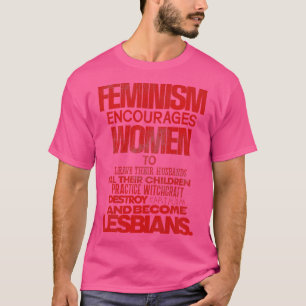 Feminisme stimuleert vrouwen t-shirt