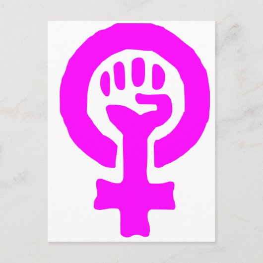 Feminisme-symbool Briefkaart (Voorkant)