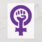 Feminisme-symbool Briefkaart (Voorkant)