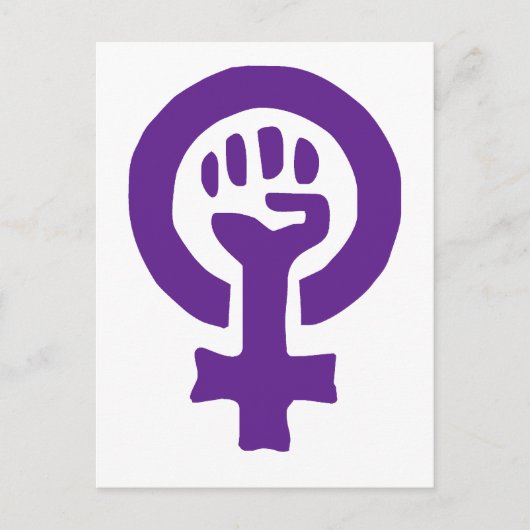 Feminisme-symbool Briefkaart (Voorkant)