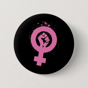  Feminisme Symbool Design Ronde Button 5,7 Cm
