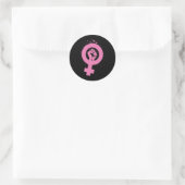  Feminisme Symbool Design Ronde Sticker (Tas)