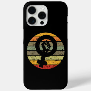 Feminisme Symbool Ontwerp Retro Vintage jaren 70 j iPhone 15 Pro Max Hoesje