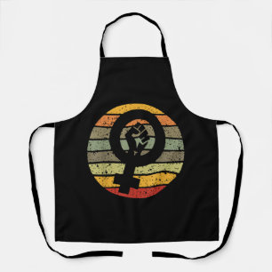 Feminisme Symbool Ontwerp Retro Vintage jaren 70 j Schort